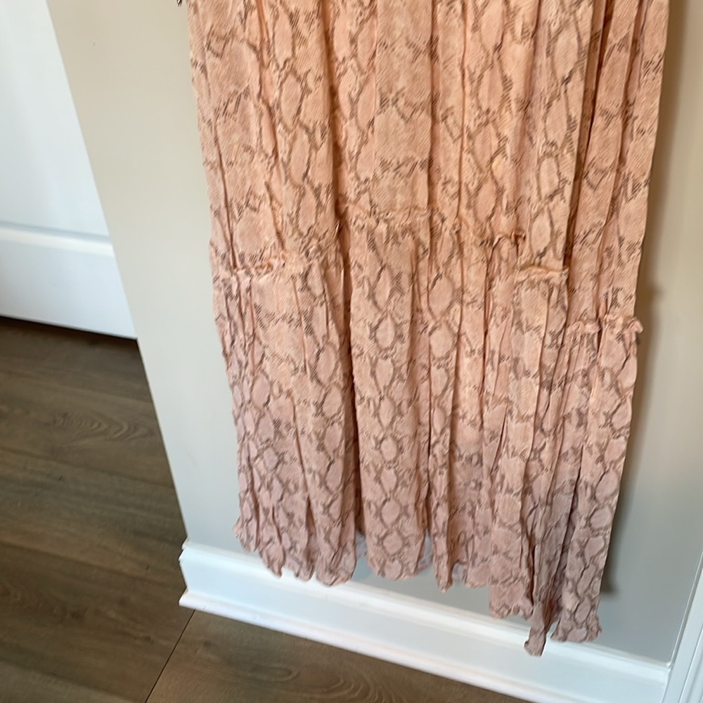 Anthropologie Midi V-Neck Flutter Sleeve Dress Size Medium - Picture 9 of 16